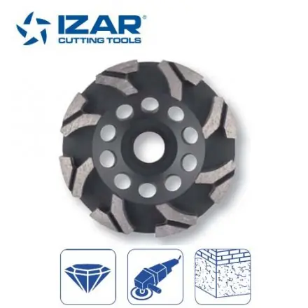 disque plateau diamant Izar forme de coupe Y de 125 mm