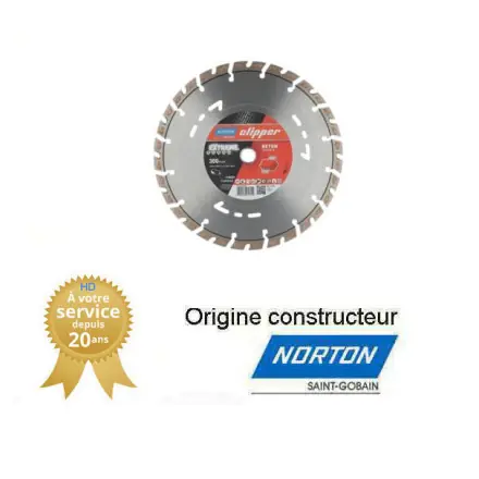Disque diamant 300x20mm Norton Clipper EXTREME BETON