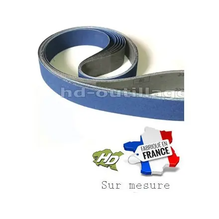 bande abrasive zirconium 50x2000 mm grain 24 à 120