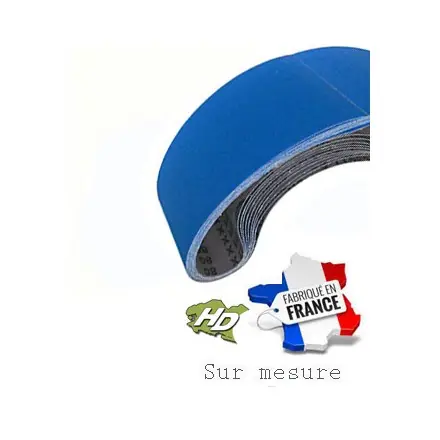 bande abrasive zirconium 45x810 mm grain 24 à 120
