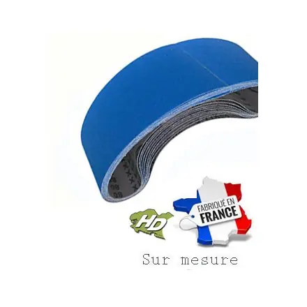 bande abrasive zirconium 65x410 mm gr 24 à 120