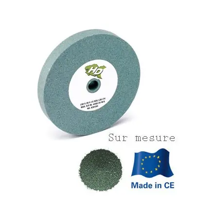meule vitrifiée carbure de silicium 100x20x20 mm