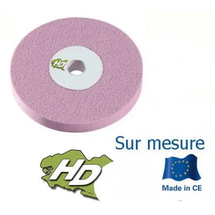 meule vitrifiée corindon supérieur pour touret 125x25 mm