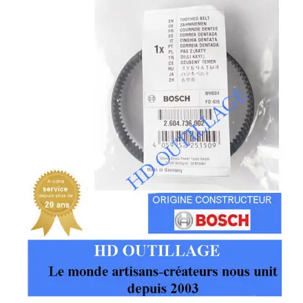 courroie dentée Bosch 2604736002