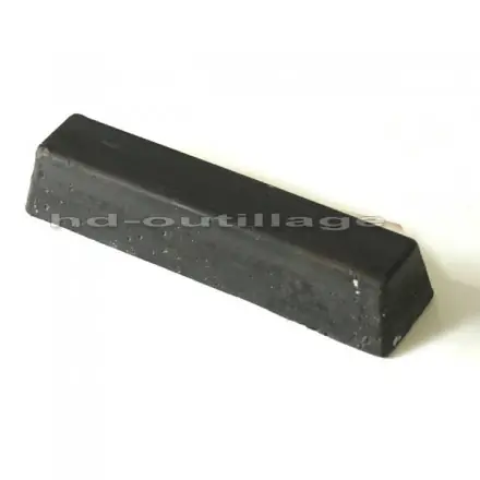 pâte à polir noire 500 gr. ébauche polissage inox, acier, métaux non ferreux
