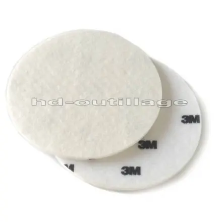 disque en feutre 3M velcro 125 mm pour ponceuse excentrique (x50)