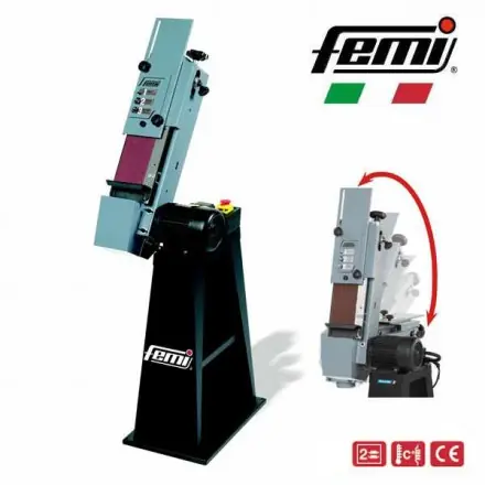 Ponceuse à bande stationnaire Femi 543B orientable - 750W 230V