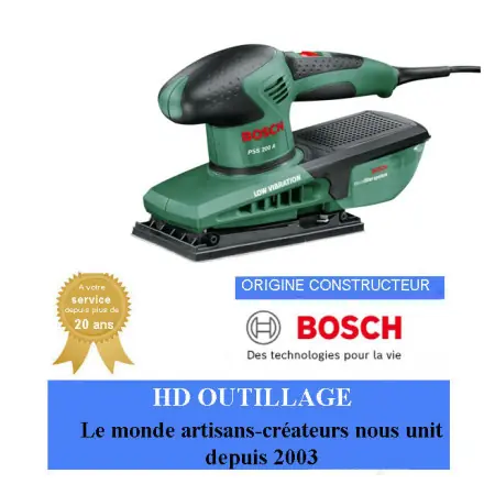 ponceuse vibrante 200W PSS 200A Bosch